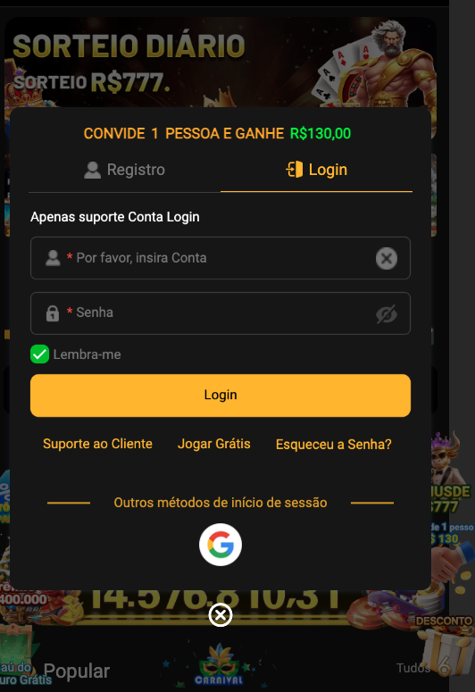 Aplicativo móvel ojogos